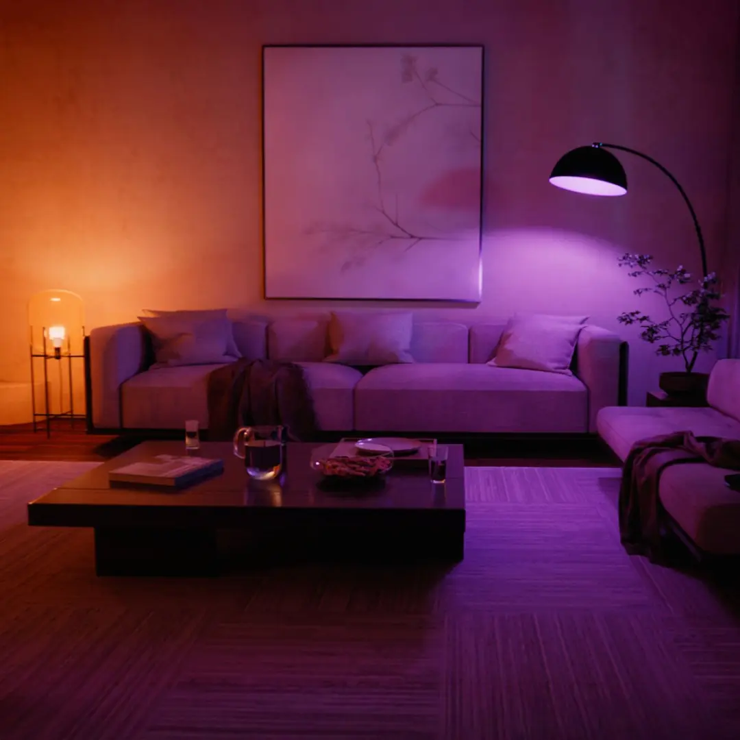 Philips Hue Starterspakket E27 - 4 Lampen Wit & Kleur - Bridge Pro