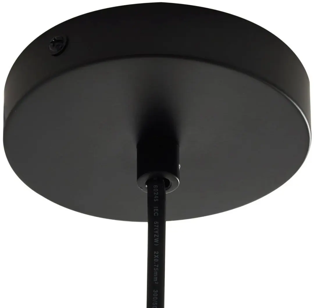 Lindby Hanglamp Buiten 1 Licht E27 - 35cm Licht Hout/Zwart