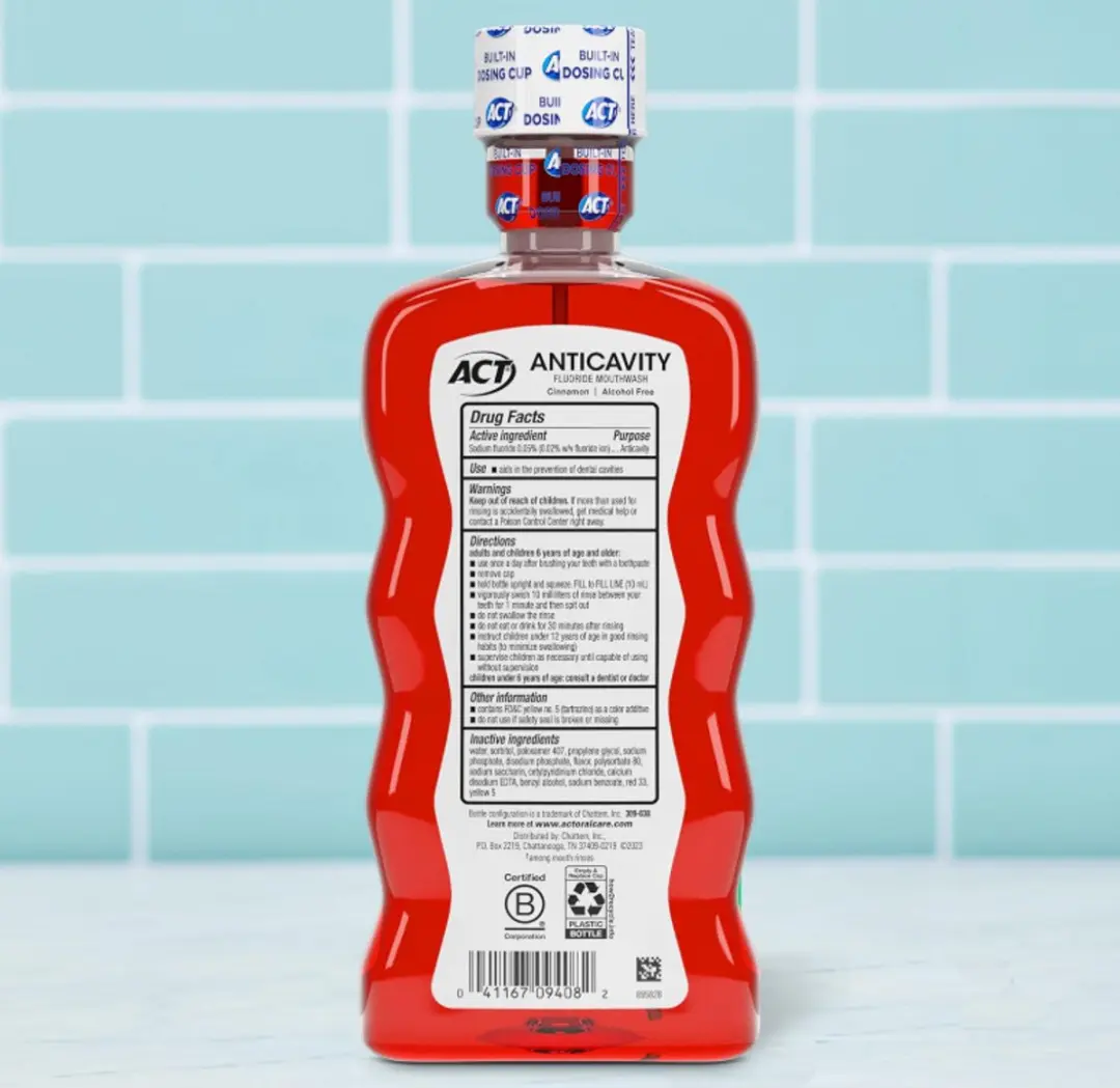 ACT Anticavity Fluoride Mondspoeling Cinnamon 532ml