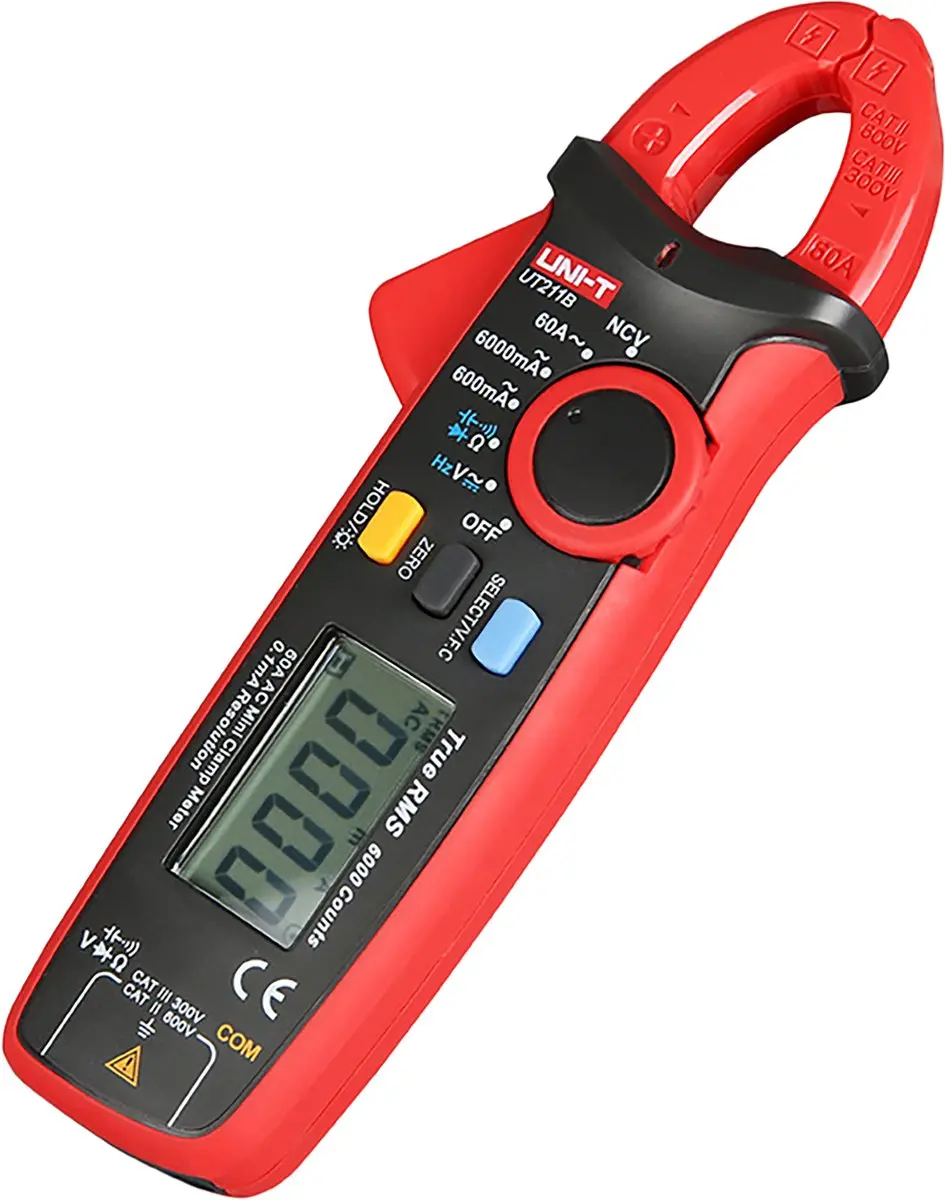 UNI-T UT211B Ampèremeter - 600V - Rood/Zwart