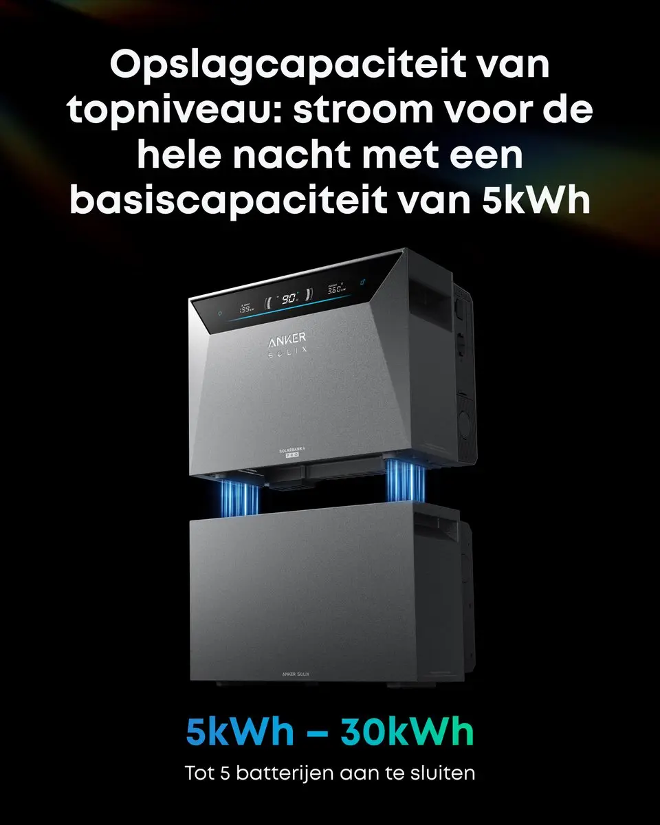 Anker SOLIX BP5000 Uitbreidingsbatterij 5000Wh
