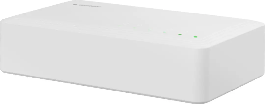Gembird NSW-G5-01 Gigabit Ethernet Switch 5 Poorten - Wit - afbeelding 2 van 4