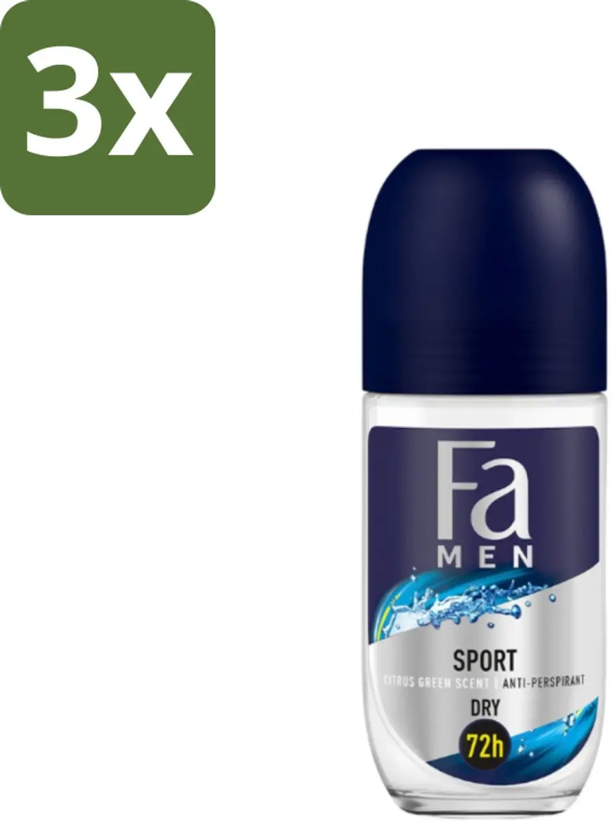 Fa Men Sport Deodorant Roller Citrus Green