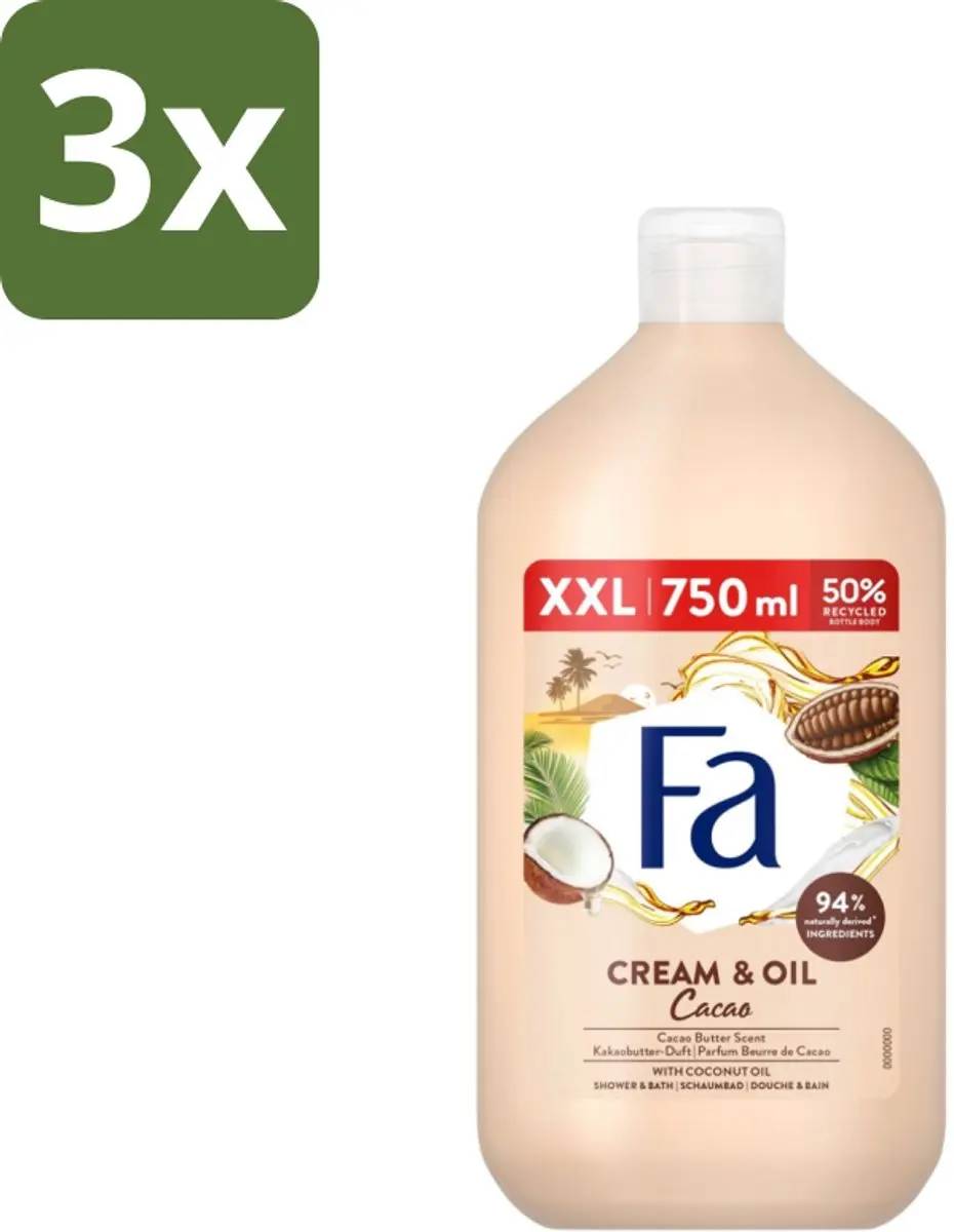 Fa Cream & Oil Cacao Bad- & Douchegel 750ml
