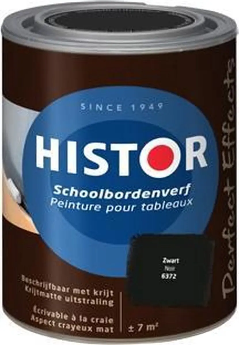 Histor Perfect Effects Schoolbordenverf 1L - Zwart