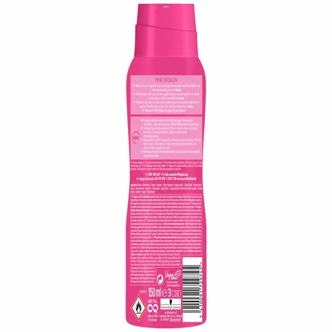 Fa Deodorant Spray Pink Passion 150ml - 3 Stuks