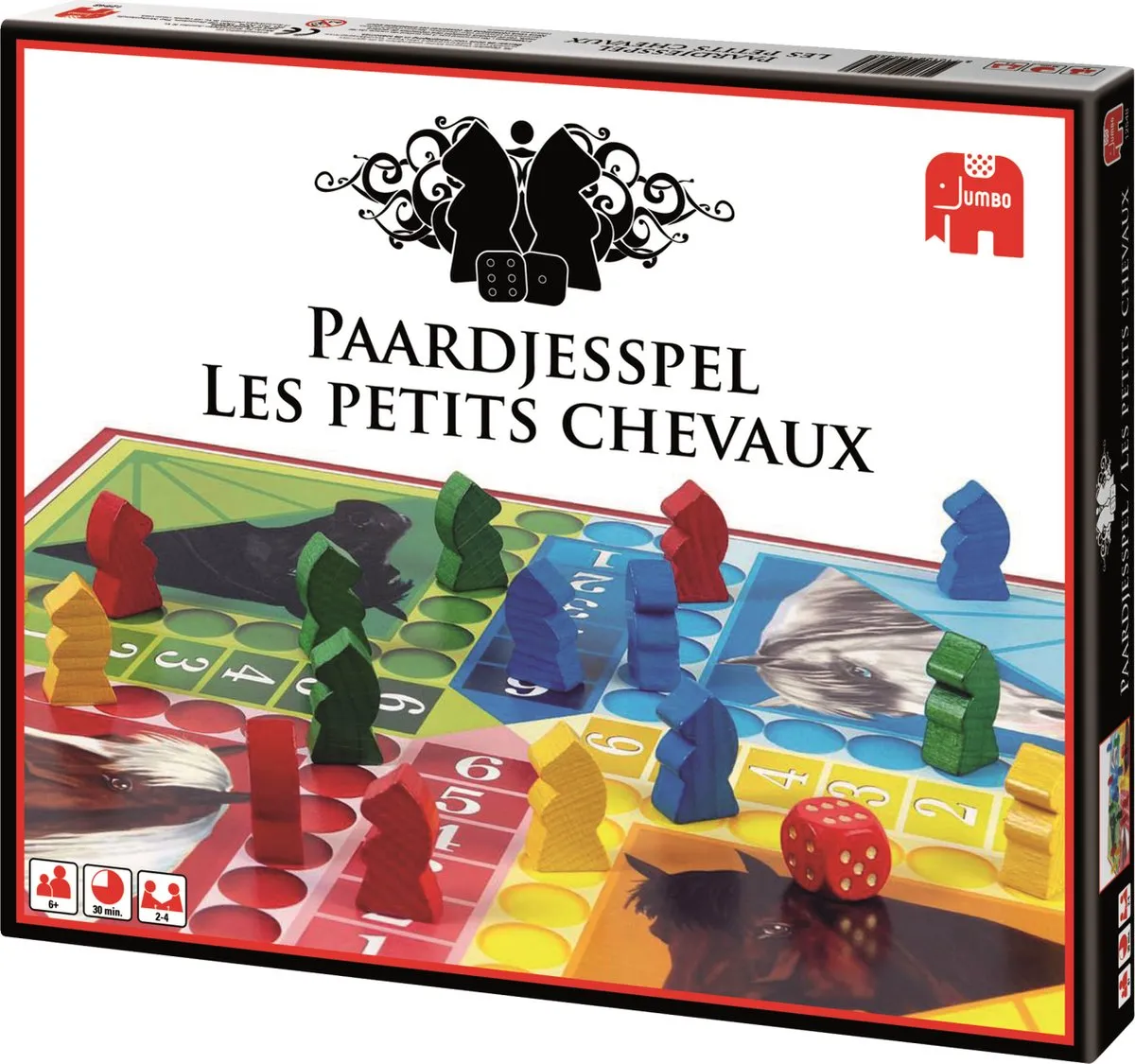 Jumbo Paardjesspel Bordspel - 2-4 Spelers - afbeelding 6 van 6