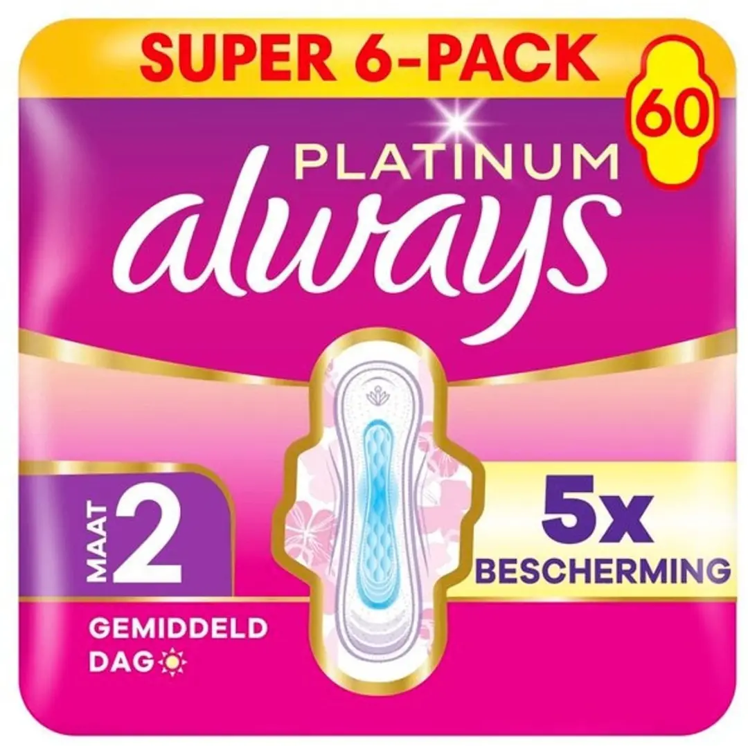 Always Platinum Maat 2 Maandverband - 72 Stuks