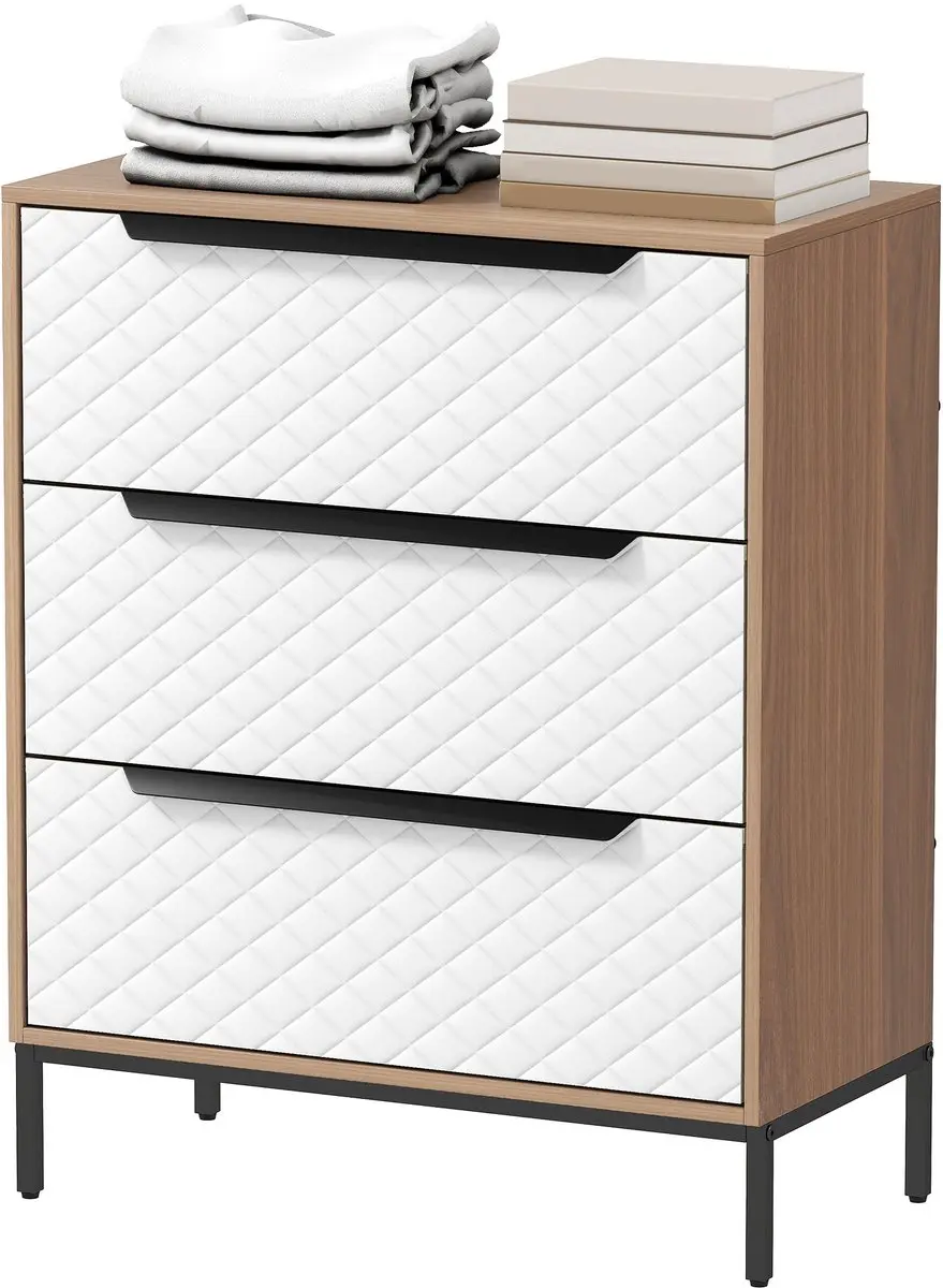 ECTEATOY Ladekast Nachtkastjes Hout 59,5x30x73,5cm