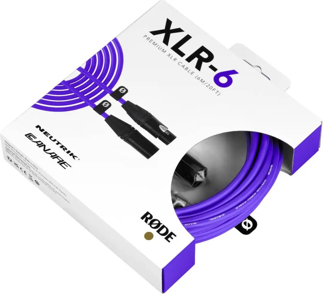 Rode XLR6M-PU XLR-kabel - Lila