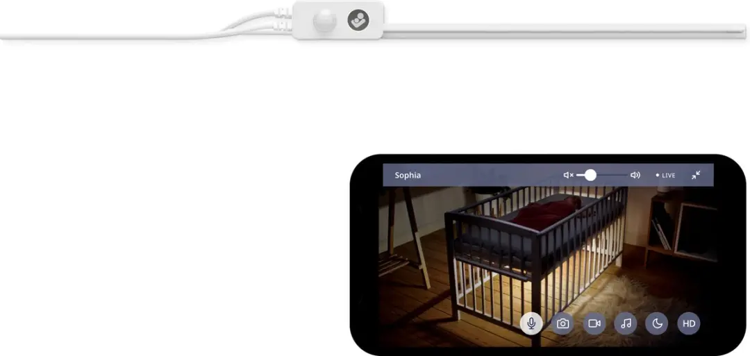 Maxi-Cosi Connected Home Glow Wieglampje - Nachtlamp RGBW - Wit