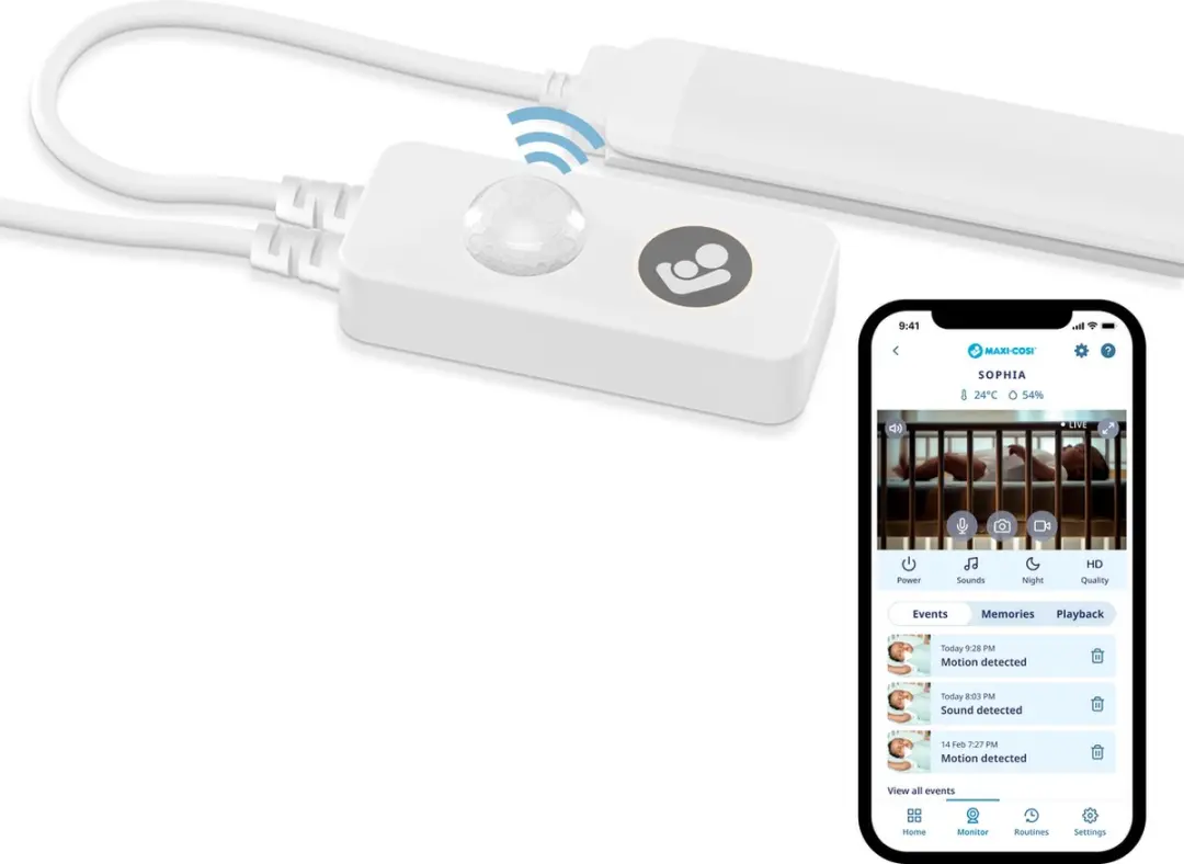 Maxi-Cosi Connected Home Glow Wieglampje - Nachtlamp RGBW - Wit