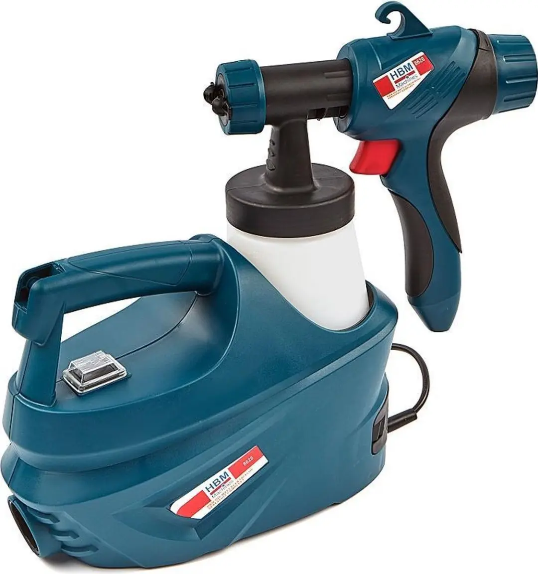 HBM Machines 8628 Elektrische Verfspuit 500W - 0,7L - Groen/Blauw