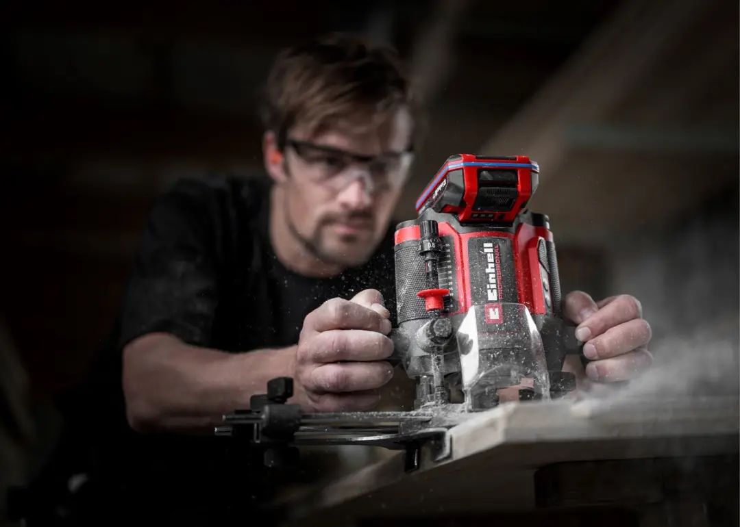 Einhell Professional Accu Bovenfrees TP-RO 18/55 Li BL Solo - 18V - Rood/Zwart - afbeelding 6 van 6