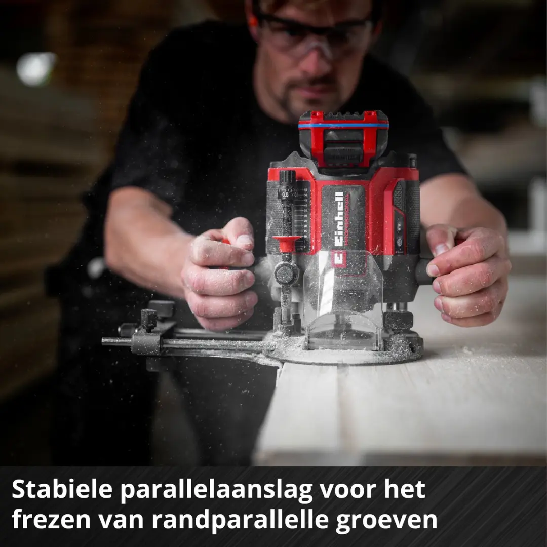 Einhell Professional Accu Bovenfrees TP-RO 18/55 Li BL Solo - 18V - Rood/Zwart