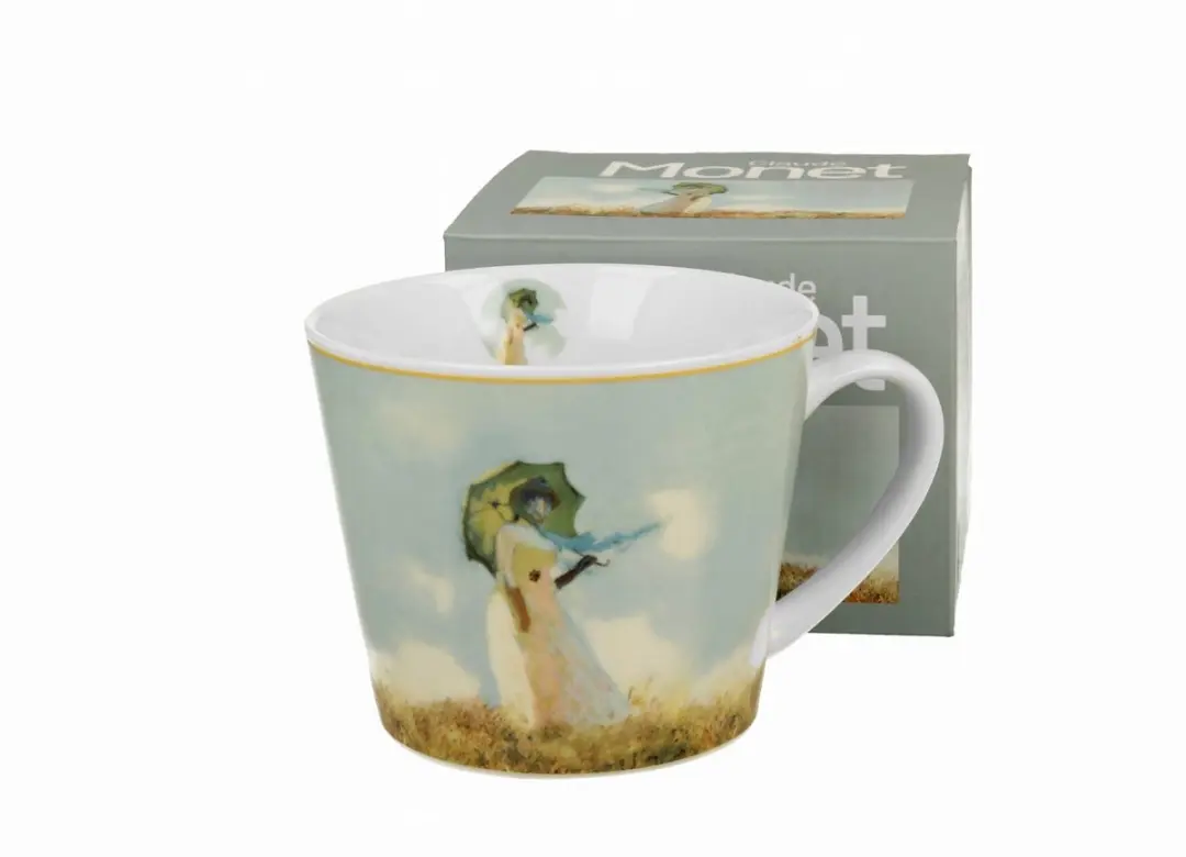 Duo Porseleinen Mok 'Vrouw met Parasol' Monet