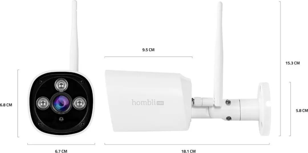 Hombli HBCO-0109 Slimme Buitencamera 1080P - Wit - afbeelding 6 van 6