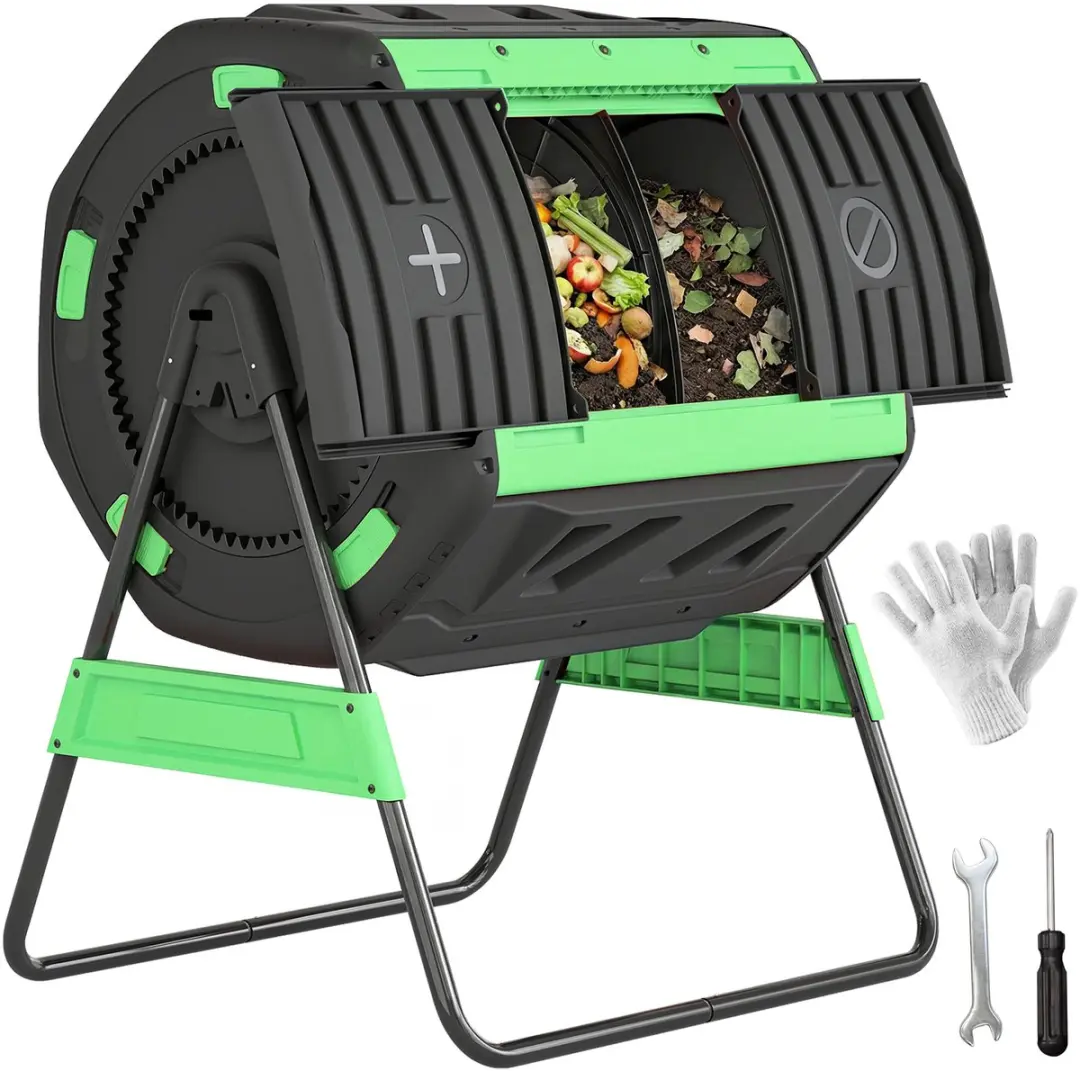 Outsunny Buiten Compostbak 200L Groen