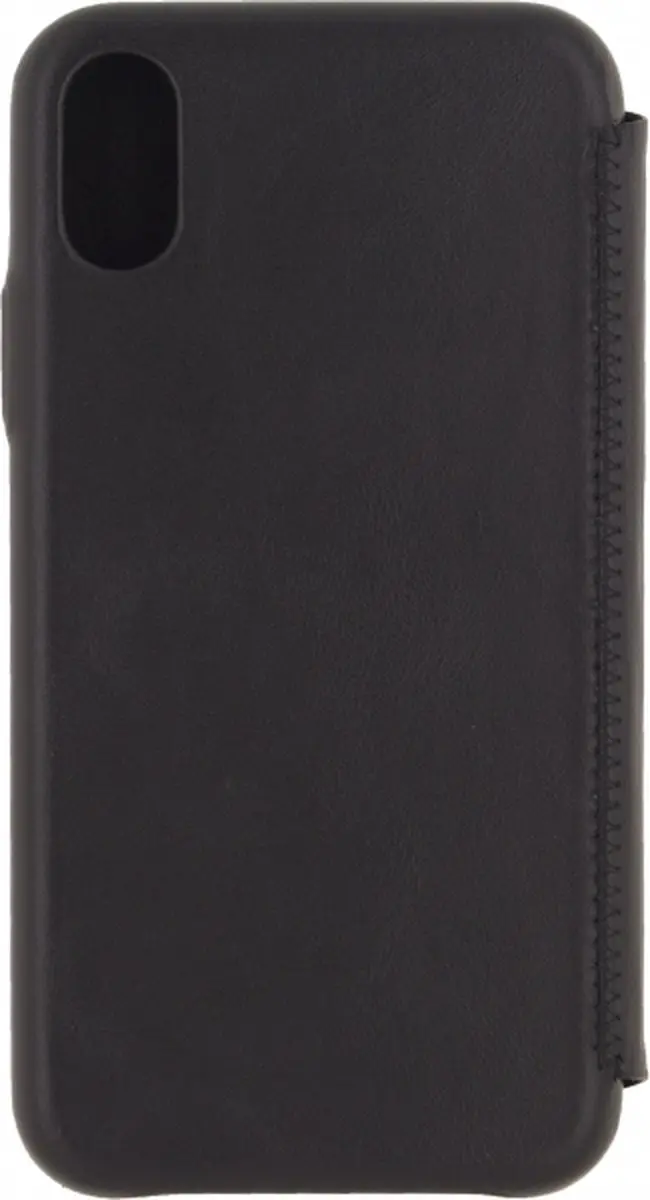 Senza Pure Skinny Leather Booklet iPhone X - 3 Pasjes - Zwart