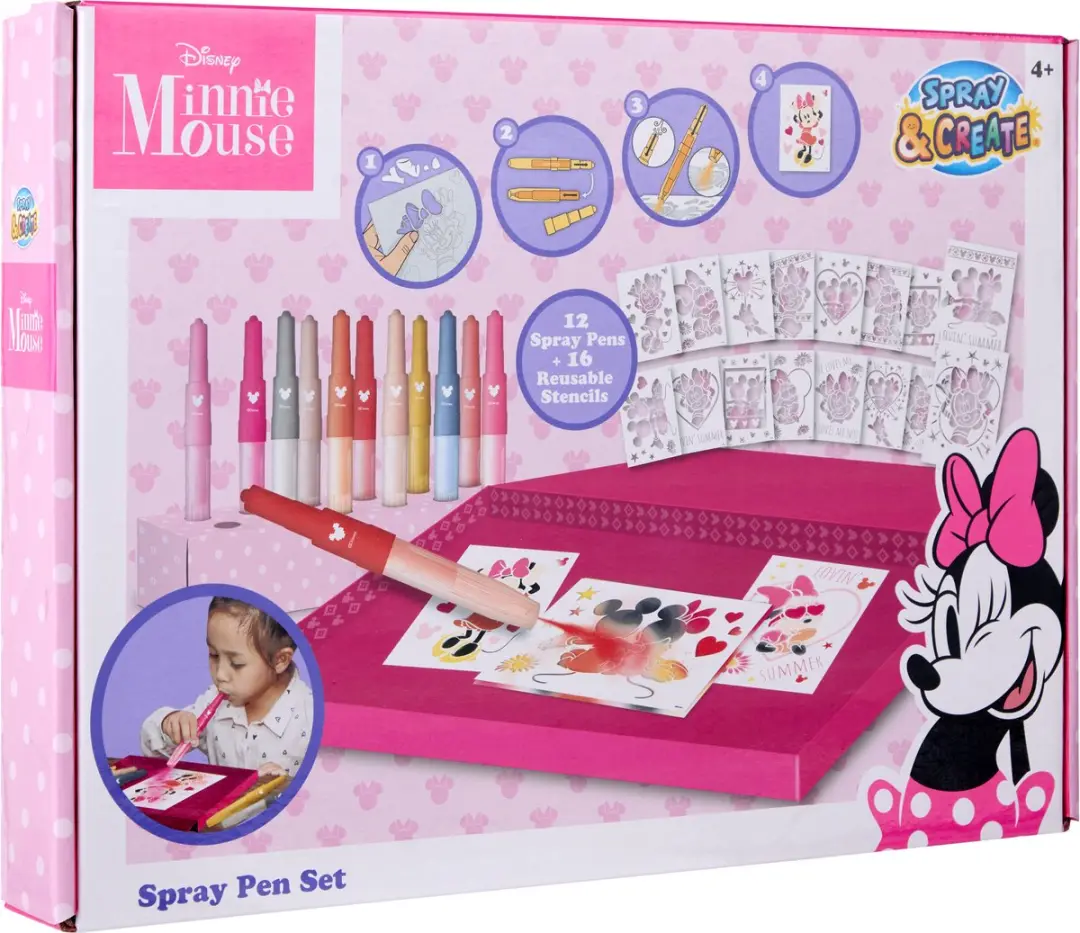 Disney Minnie Mouse Spray Pen Set Deluxe