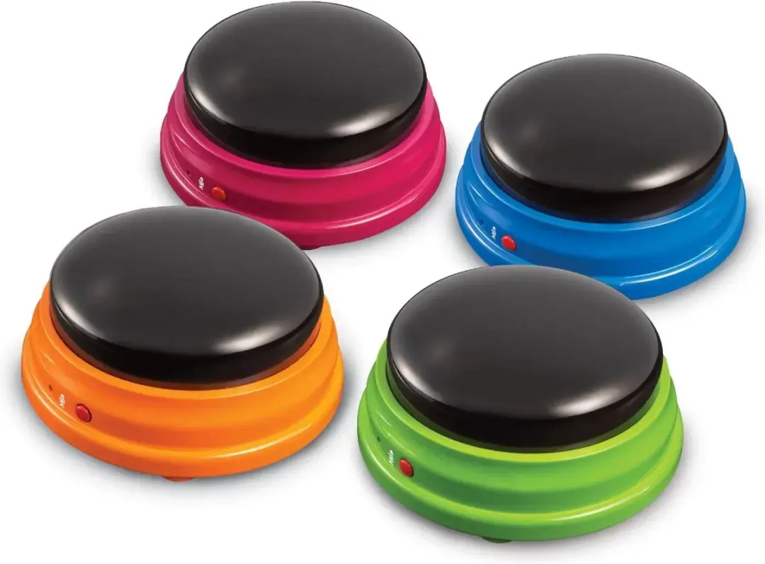 Learning Resources Praatknoppen Buzzers - 4 Stuks - Blauw/ Groen/ Oranje/ Paars