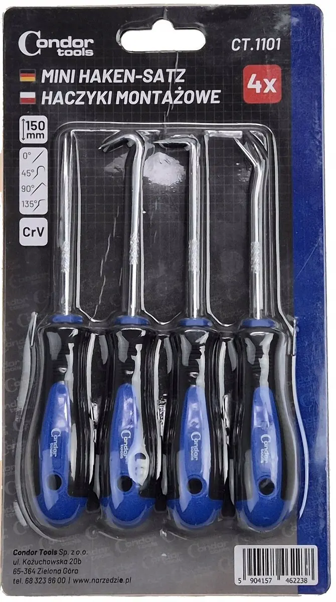 Condor Montagehaken Set - 4 Stuks