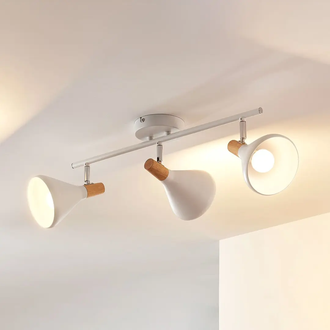 Lindby Buitenspot 3-licht Metaal Hout