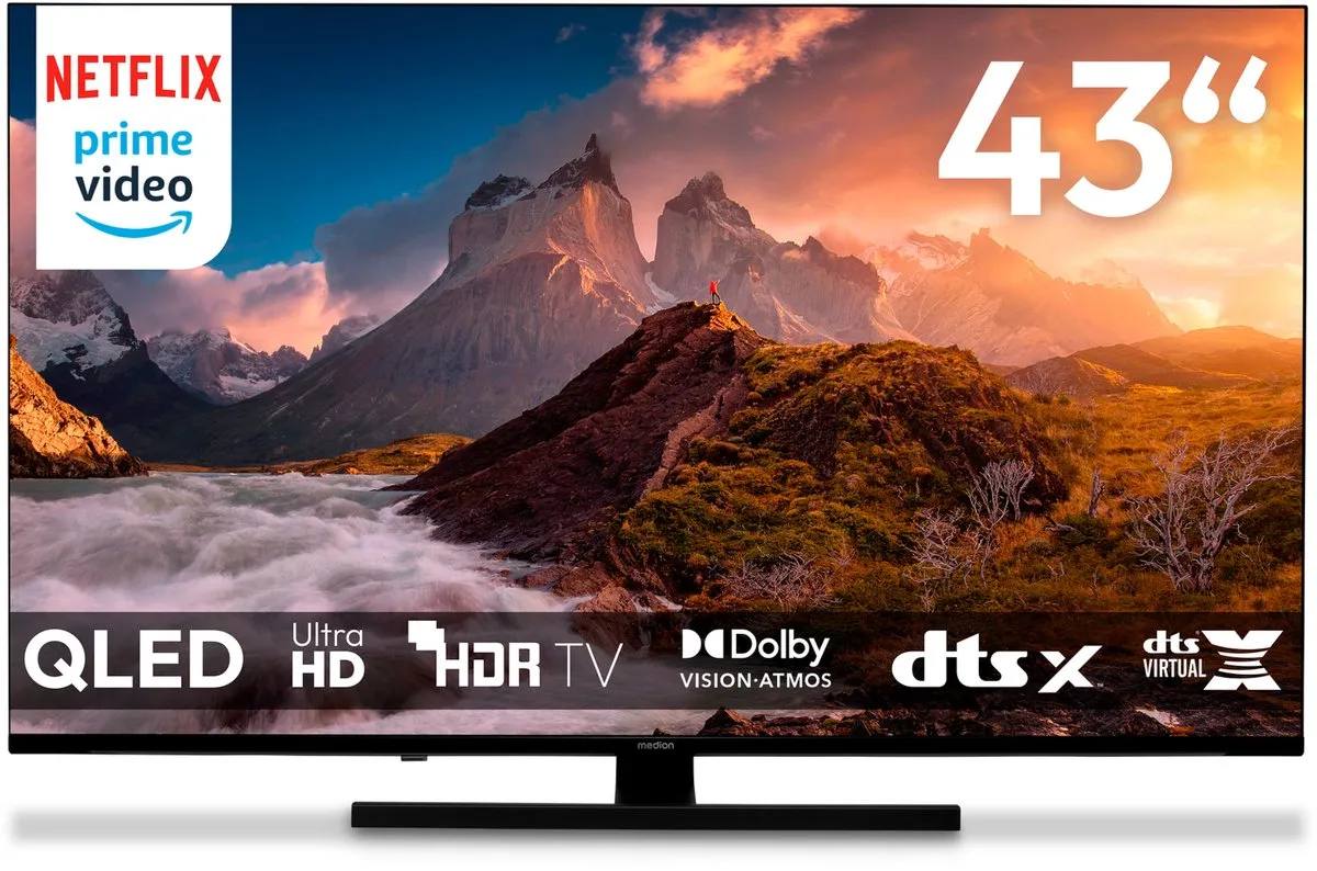 Medion 108cm QLED TV 4K MD 843700