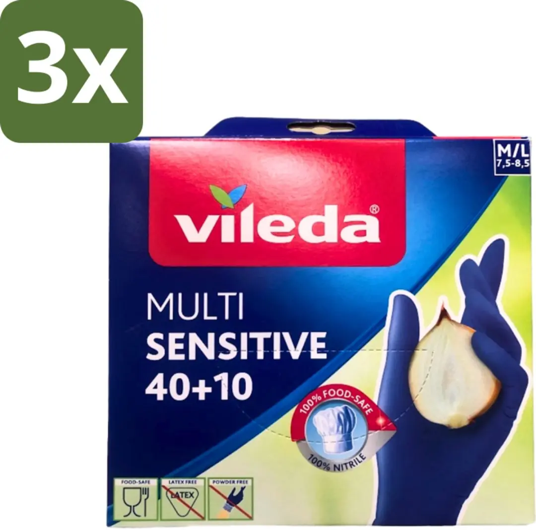 Vileda Multi Sensitive Nitril Handschoenen M/L