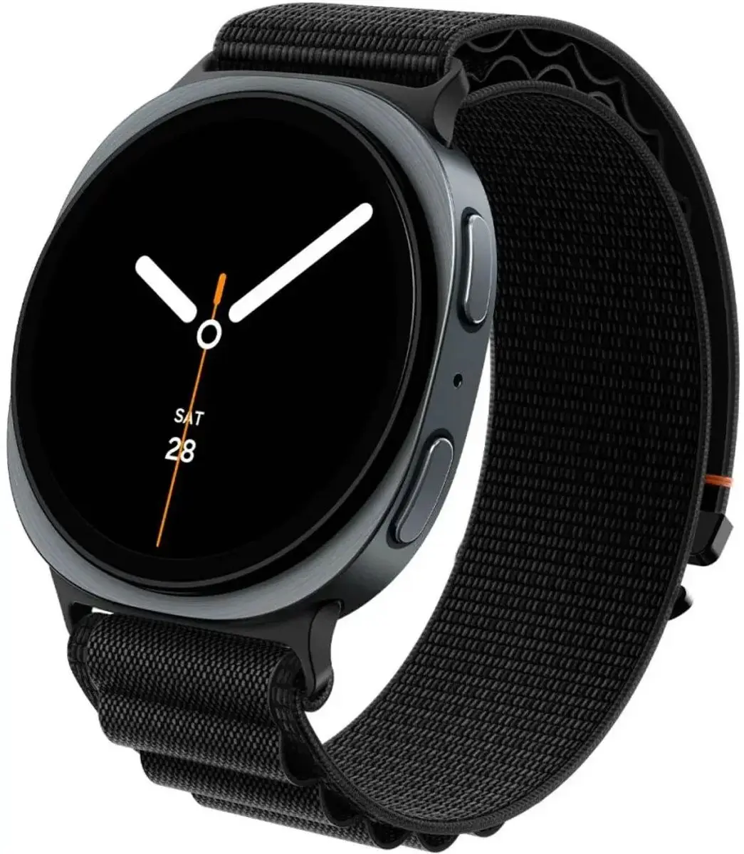 Spigen WBF1 Bandje Zwart - Samsung Galaxy Watch 40/44/46mm