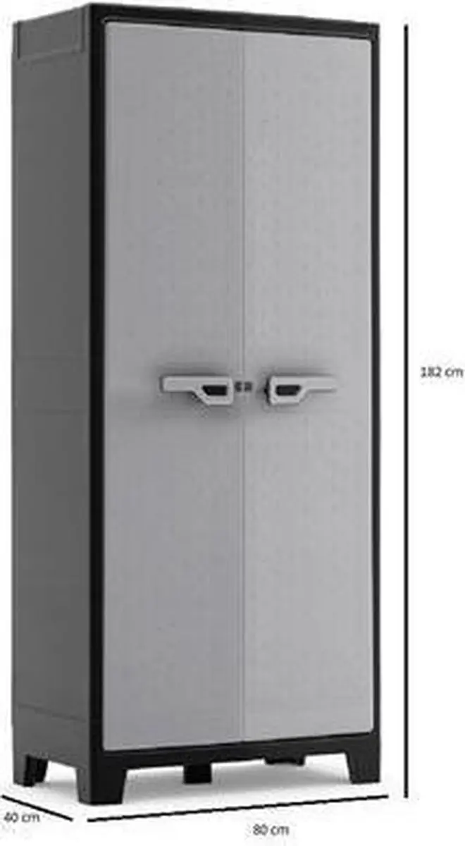 Keter Titan Hoge Kast 8 Planken 80x44x182cm Antraciet/Grijs