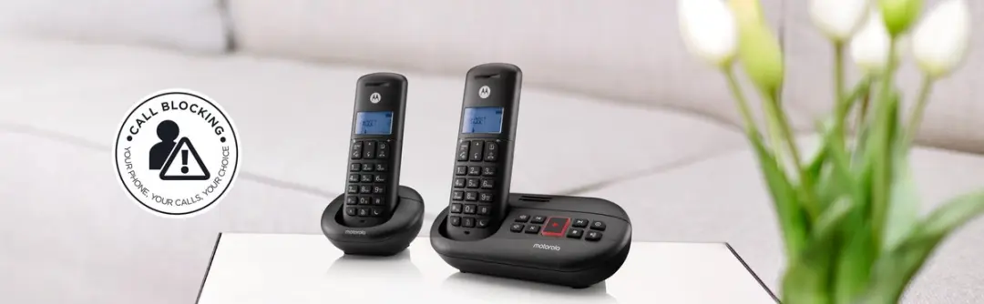Motorola Voice E212 Draadloze Telefoon - 2 Handsets - Zwart