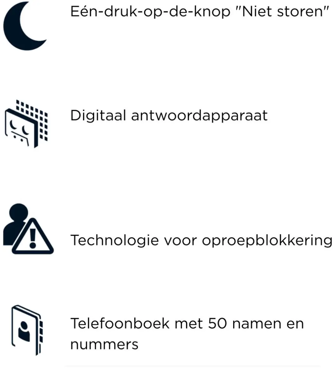 Motorola Voice E212 Draadloze Telefoon - 2 Handsets - Zwart