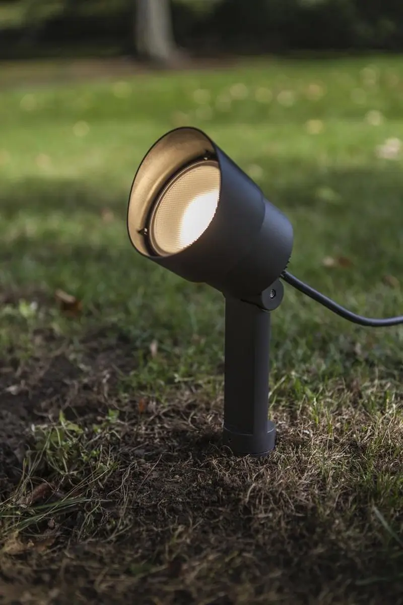 Lutec Tuinspot Explorer 43cm 5.3W 300lm - Donkergrijs