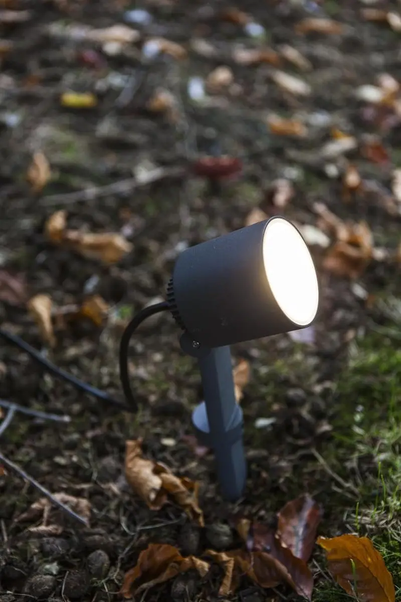 Lutec Tuinspot Explorer 43cm 5.3W 300lm - Donkergrijs