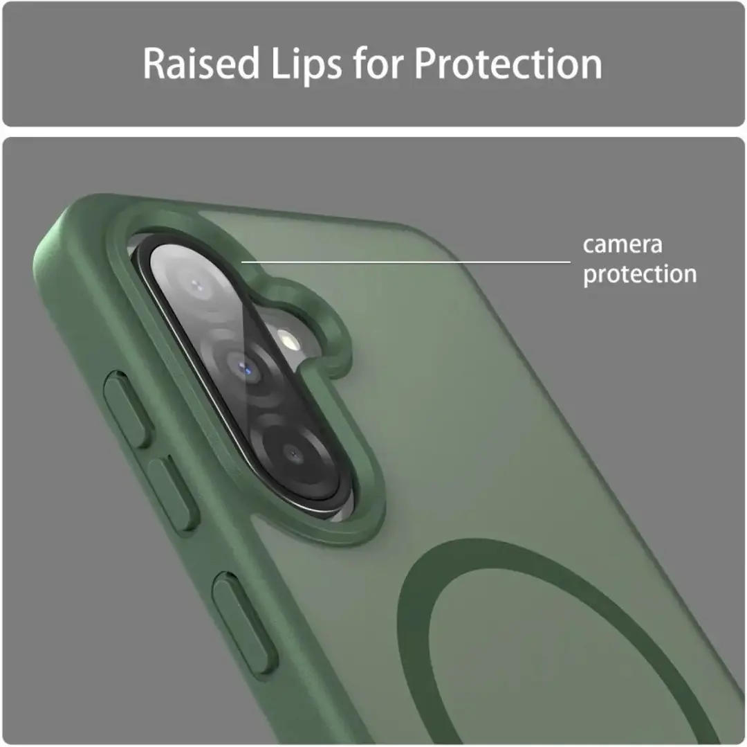 Selected Hoesje Samsung Galaxy A27 Hybrid Back Cover - Groen - MagSafe - afbeelding 6 van 6