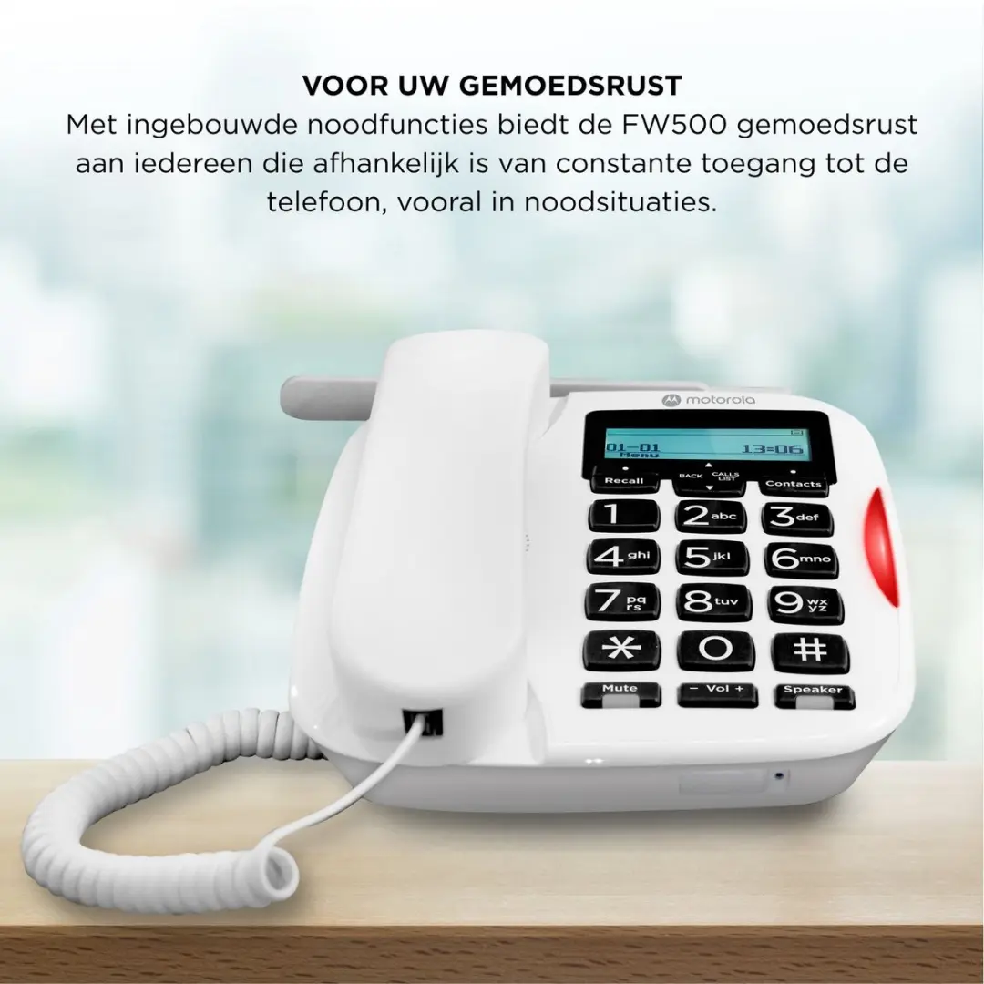 Motorola FW500 Bureautelefoon 4G LTE - Wit