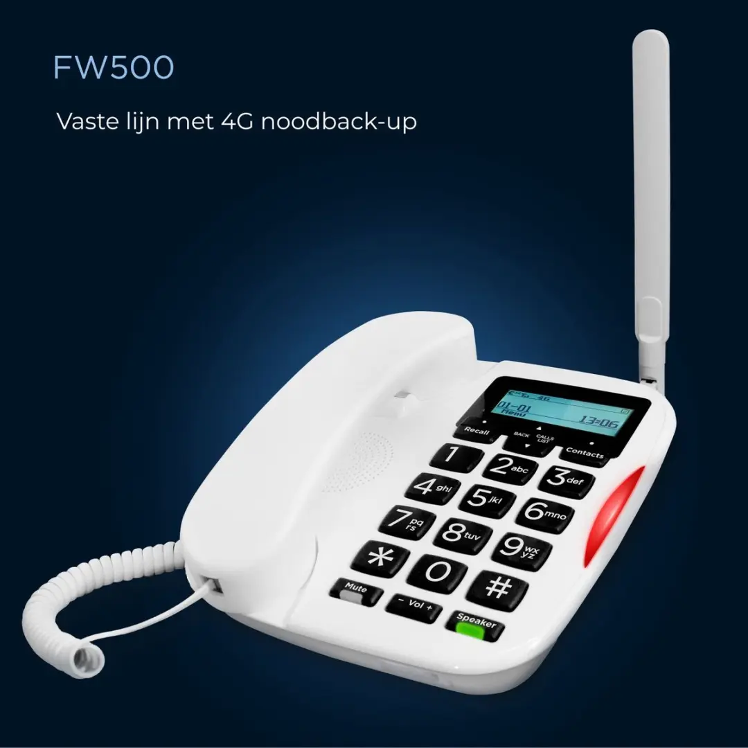 Motorola FW500 Bureautelefoon 4G LTE - Wit