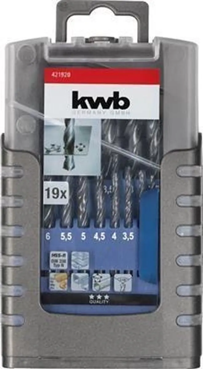 KWB HSS Borenset 1-10mm