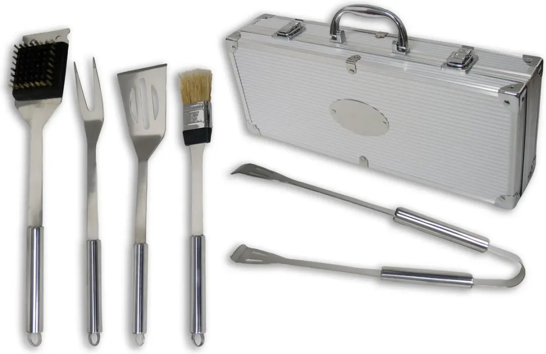 Gusta Barbecue Gereedschapset RVS 6-delig