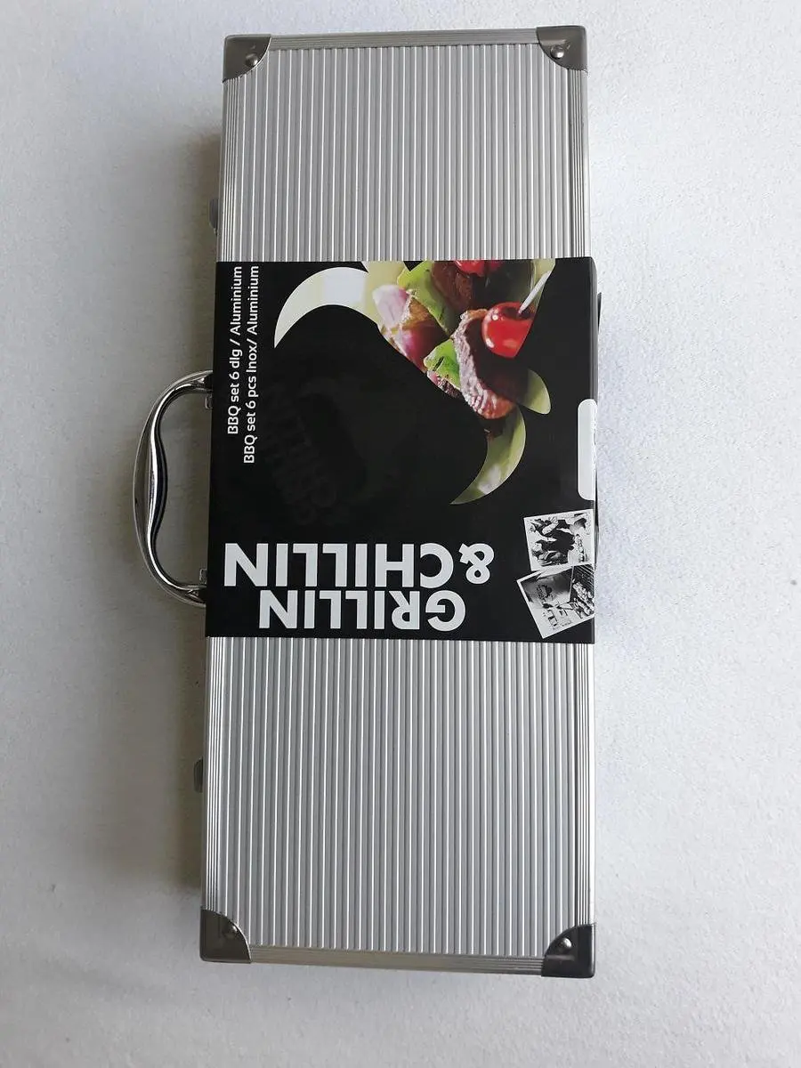 Gusta Barbecue Gereedschapset RVS 6-delig - Zilver