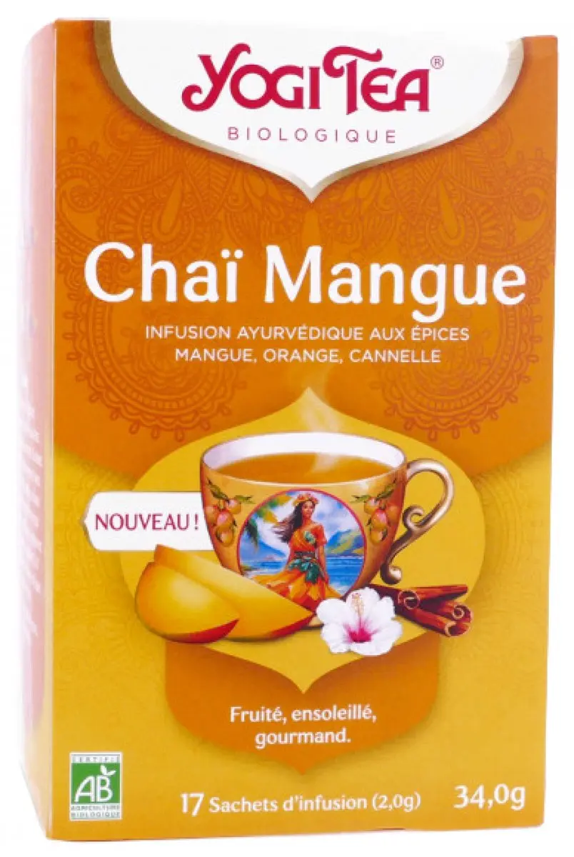Yogi Tea Mango Chai Bio 17 Theezakjes