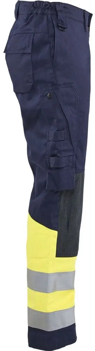 Blåkläder 7181-1514 Dames Werkbroek - Marine/High Vis Geel