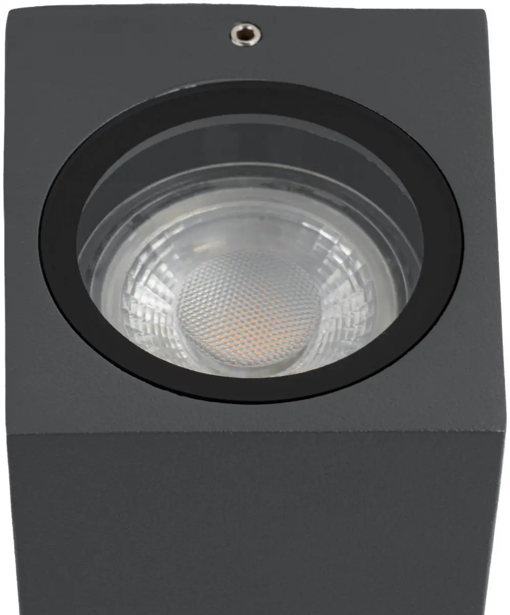Lucande Wandlamp Buiten 2-Lichts Antraciet - GU10