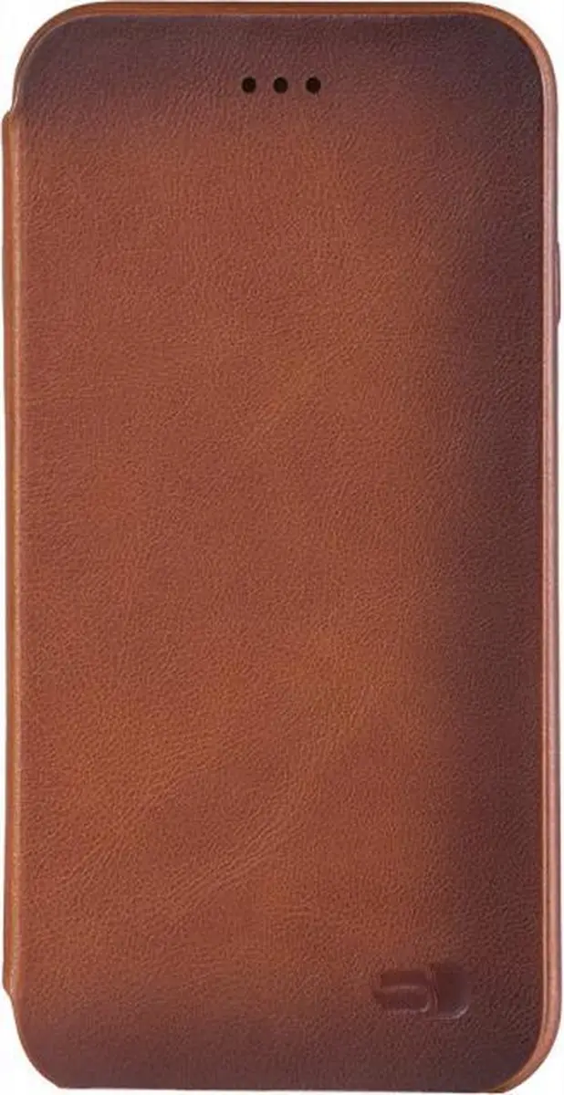 Senza Desire Skinny Leather Booklet iPhone X - Cognac