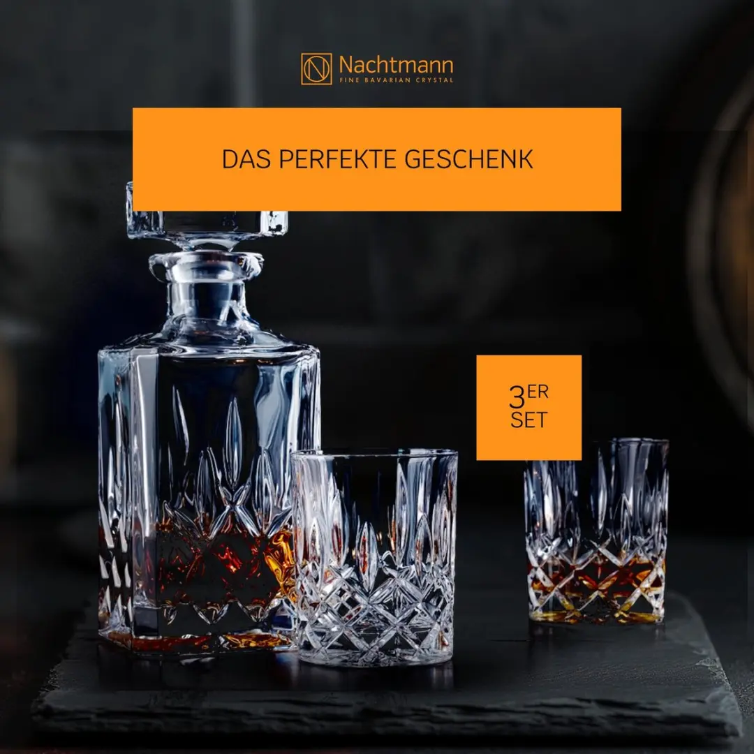 Nachtmann Noblesse Whiskyset 3-delig - 0,75L - Transparant