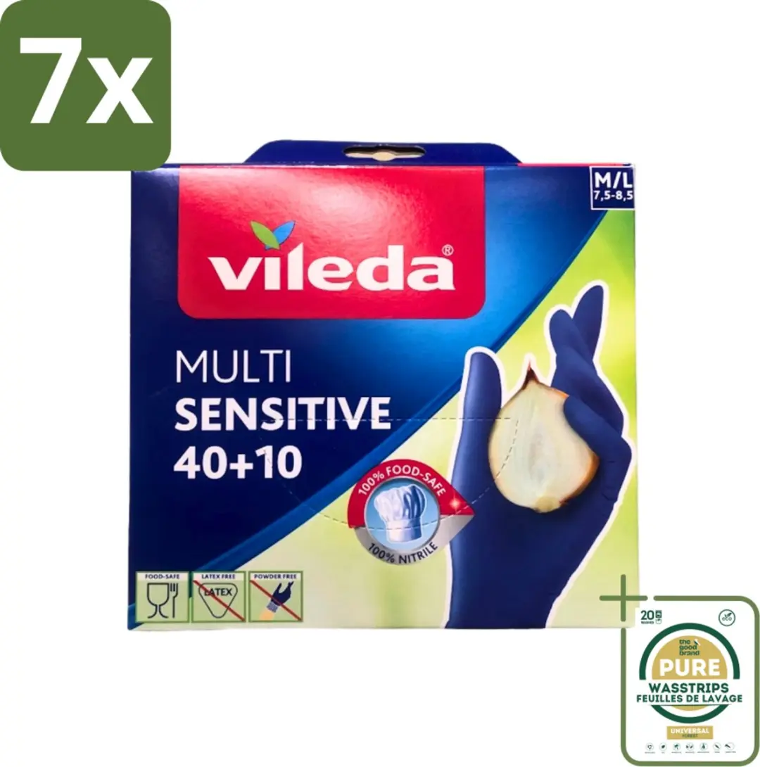 Vileda Multi Sensitive Nitril Handschoenen M/L
