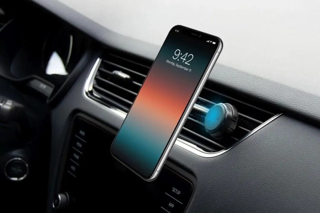 Fixed Icon Air Vent Mini Universele Smartphonehouder - 360° Draaibaar - Zwart - afbeelding 6 van 6