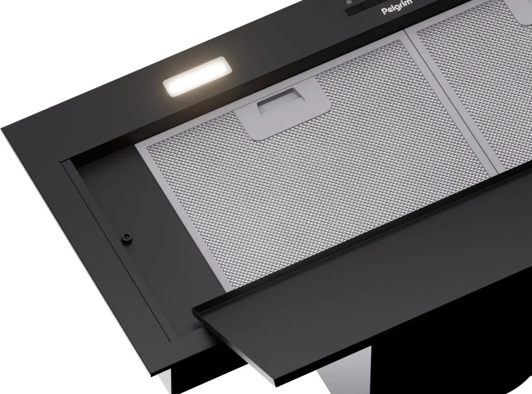 Pelgrim ISWA980MAT Inbouw Afzuigkap 77cm - 700m³/u - Zwart
