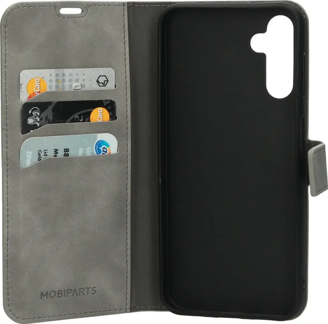 Mobiparts MP-123707 Hoesje Samsung Galaxy A14 Wallet Grijs - 3 Pasjes